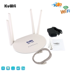 Cat6 4G CPE LTE Router with SIM Card Slot and Powerful 4pcs Non-Detachable Antenna