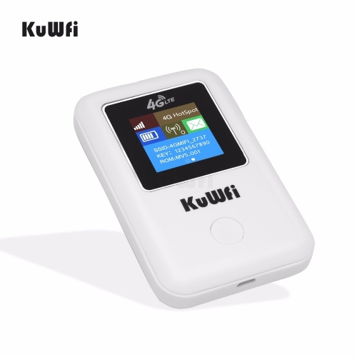 KuWFi mini Mobile 4G LTE Hotspot Router Portable 3G/4G SIM Card Unlocked Wi-fi Hotspot