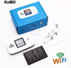 KuWFi 4G LTE Mobile WiFi Hotspot Support10users Router SIM Card for Travel