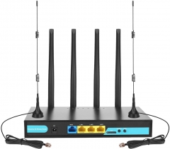 KuWFi 4G LTE WiFi Router 150Mbps CAT4 SIM Card Industrial RJ45 External 4pcs Antennas