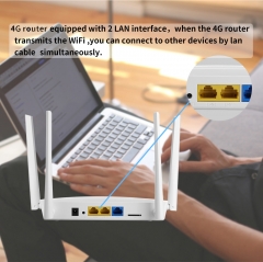 KuWFi 4G WiFi Router 300Mbps 4G Sim Card Repeater Long Range VPN 2dBi Antenna
