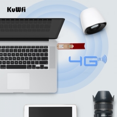 KuWFi 4G WiFi Modem Router 150Mbps USB Dongle Unlock Sim Card With External Antenna