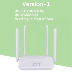 KuWFi 4G LTE CPE Router 150Mbps 3G/4G SIM RJ45 WAN LAN Modem Support 10 Devices