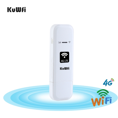 KuWFi 4G WIFI Modem Dongle Router 150Mbps Universal Unlocked 4G SIM Card WIFI Adaptor