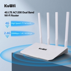 Dual Band 11ac 1200M 4G Wireless Router LTE Modem 4G Router with SIM Card Slot