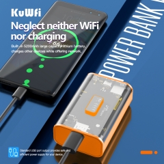 KuWFi Power bank 4g mobile router with 5200mah battery pocket wifi router 4g lte with sim card slot