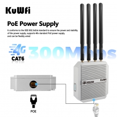 1800mbps KuWFi cat 6 outdoor 4G lte wireless data terminal 32 users access point