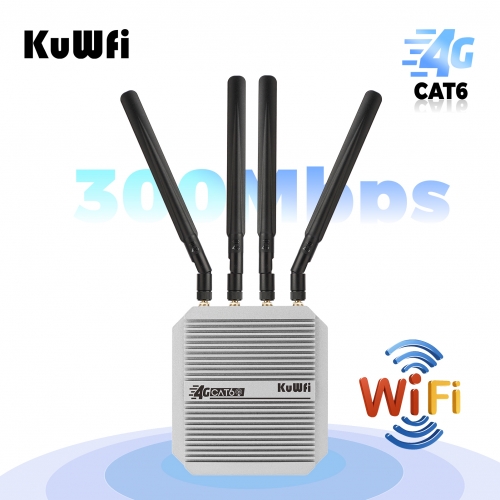 1800mbps KuWFi cat 6 outdoor 4G lte wireless data terminal 32 users access point