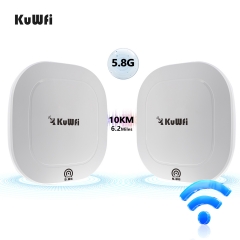 KuWFi 10km Wireless bridge TDMA 17dBi 5.8g 900mbps ptp ptmp wireless cpe