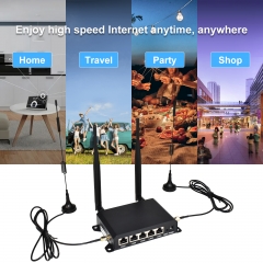 Wall-mounted KuWFi wifi router 2.4ghz 300mbps lte 4g wireless router 4 Lan ports