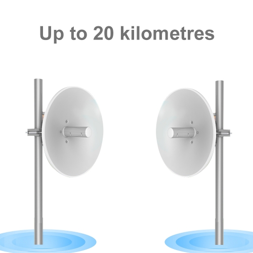 KuWFi 20KM CPE Wifi Bridge 29dbi Antenna 11ac Wave2 900mbps Wifi Extender PTP Wireless Bridge