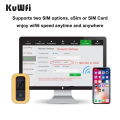 Dual sim KuWFi router 4g port forward unlocked mobile wifi hotspot