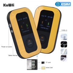 Dual sim KuWFi router 4g port forward unlocked mobile wifi hotspot